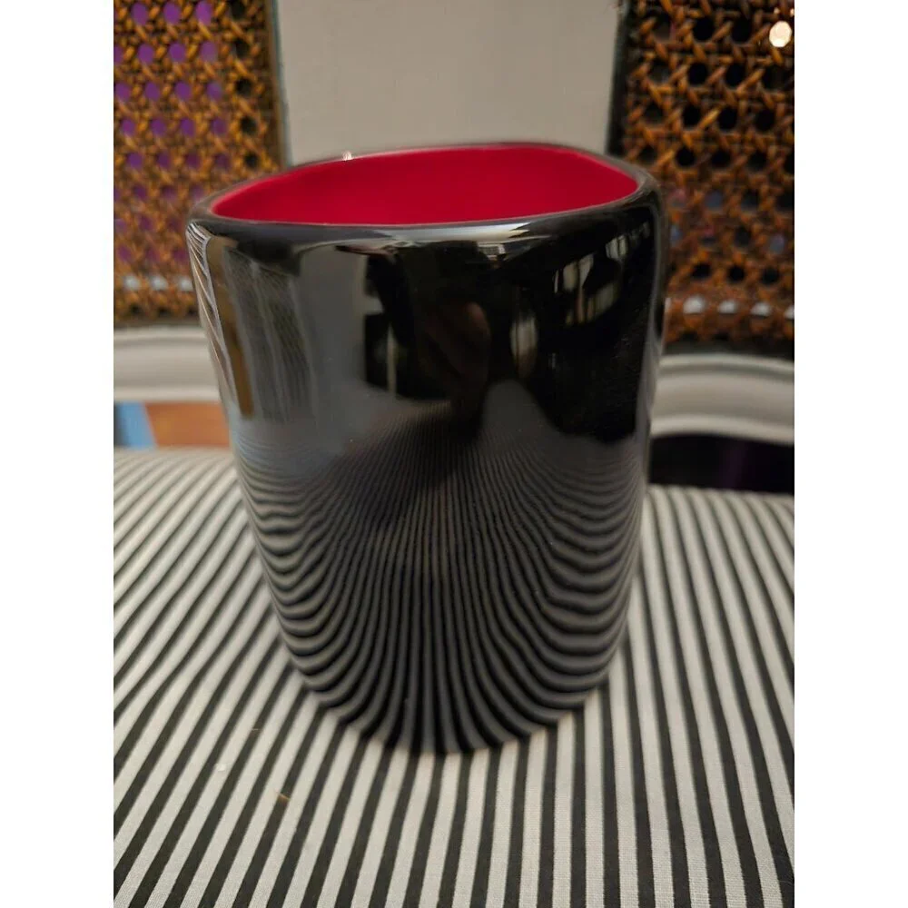Rae Dunn Halloween Ghoulette Black Red Coffee Mug
